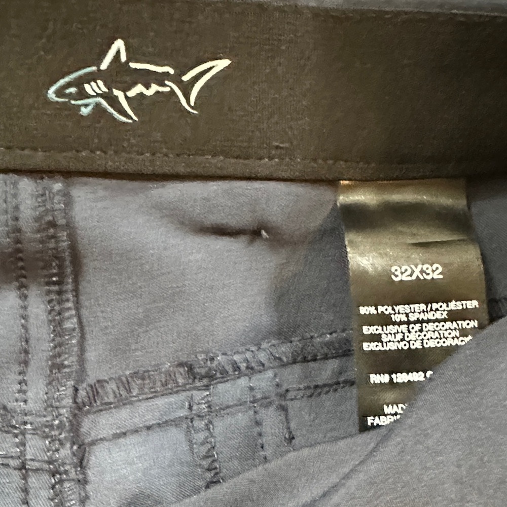 Shark Logo Navy Dress Pants - 32x32